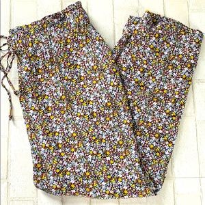 Loft comfy loose floral pants size m